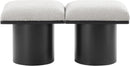 Pavilion - 2 Piece Modular Bench With Black Base