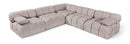 Orin - Velvet Fabric 5 Piece Modular Sectional
