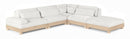 Turin - Chenille Fabric Upholstered Modular Sectional - White
