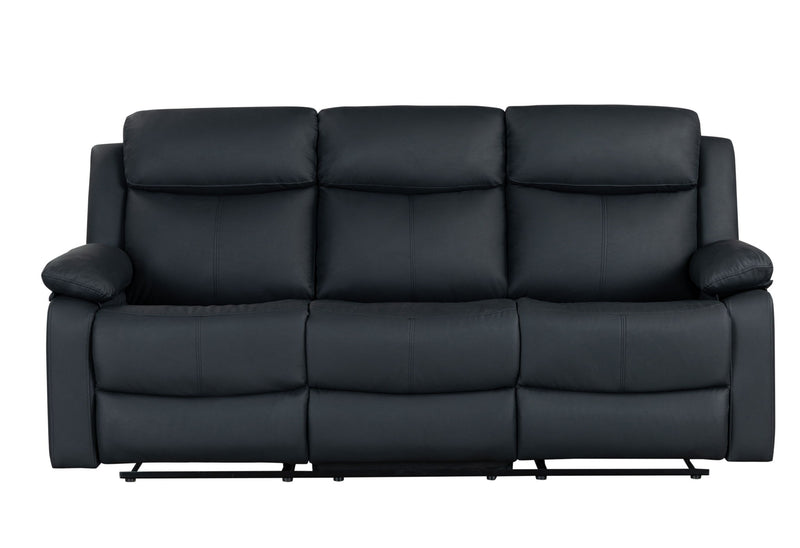 U6026 - Console Reclining Loveseat With LED - Black