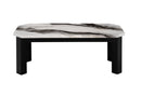T06 - Coffee Table With 2 End Tables - Black / White