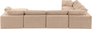 Comfy - 7 Piece Velvet Modular Sectional With Chaise