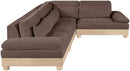 Turin - Chenille Fabric Upholstered Modular Sectional - Brown