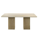 Olinda - Dining Table With Natrual Marble Top - Natrual