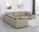 1100 - 5-Piece L-Shaped Sectional (Top-Grain Italian Leather)