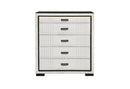 Isabella - Chest With LED - Black / White