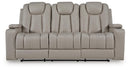Elevate Edges - Reclining Sofa With Drop Down Table - Coin