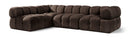 Orin - Fabric Velvet 4 Piece Modular Sectional