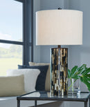 Ellford - Poly Table Lamp - Black / Brown / Cream