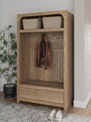 Dovander - Hall Tree With Storage Bench - Brown