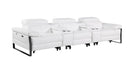 1246 - Modular Power Triple Reclining Dual Console Sofa With Power Reclining Headrests