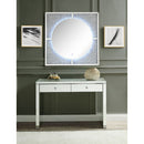 Noralie - Accent Mirror With LED - Mirrored, Faux Diamonds