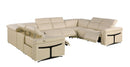 1126 - 8-Piece U-Shaped Sectional Sofa In With 4 Power Recliners & Power Headrests