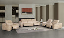 2679 - Power Reclining Sofa, Console Loveseat & Chair Set In Genuine Leather (5 Recliners)
