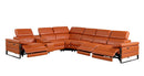 1246 - 7-Piece L-Shaped Modular Power Reclining Sectional With 3 Power Recliners And Power Headrests