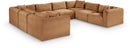 Shaggy - Fabric 8 Piece Modular U-Shaped Sectional