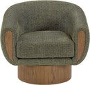 Avella - Interwoven Fabric Swivel Accent Chair