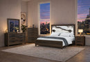 Harmony - Twin Bed With LED - Dark Brown