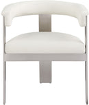 Romeo - Faux Leather Dining Chair With Silver Base (Set of 2)