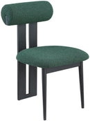 Dario - Boucle Dining Chair With Black Frame (Set of 2)