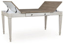 Skempton - RECT DRM Table w/Storage - White