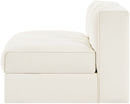 Rummi - Velvet Performance Fabric Upholstered Modular Armless Chair