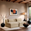 Stellar - 2 Piece 76" Upholstered Modular Armless Loveseat