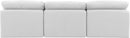 Indulge - Linen 3 Piece Modular Armless Sofa - White