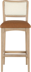 Atrium - Upholstered Bar Stool (Set of 2) - Brushed Natural Frame