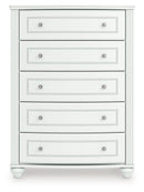 Kozlani - Five Drawer Chest - White