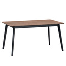 Rebi - Dining Table - Walnut & Black