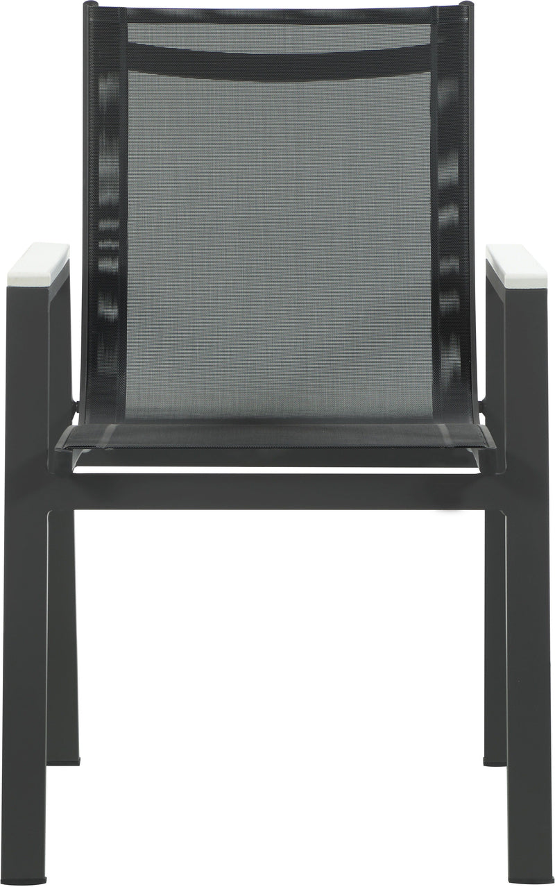 Nizuc - Outdoor Patio Dining Arm Chair With Gray Frame (Set of 2)
