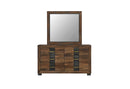 Optimus - 5 Piece Queen Bedroom Set - Black / Brown