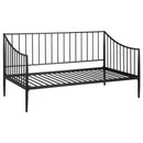 Newbury - Metal Twin Daybed Bed Frame - Matte Black