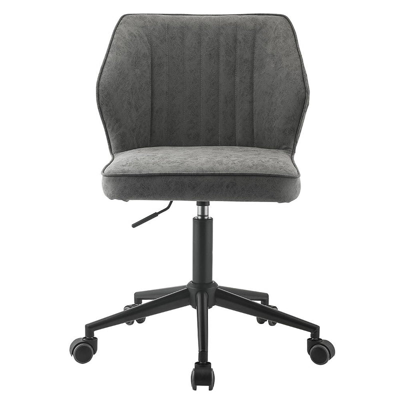 Pakuna - Office Chair - Vintage Gray Synthetic Leather & Black
