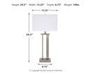 Aniela - Metal Table Lamp Set
