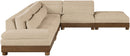 Turin - Chenille Fabric Upholstered Modular Sectional - Beige