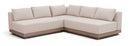 Solace - Olefin Performance Fabric 3 Piece Outdoor Patio Modular Sectional (2 Loveseats & Corner Chair)
