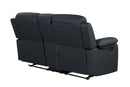 U6026 - Reclining Sofa With LED - Black
