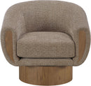 Avella - Interwoven Fabric Swivel Accent Chair