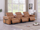 1126 - 5-Piece Modular Power Reclining Sofa In With 3 Power Recliners & Power Headrests