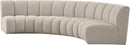 Infinity - 4 Piece Boucle Modular Sectional