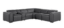 1224 - 6-Piece L-Shaped Sectional Sofa In With 3 Power Recliners & Power Headrests