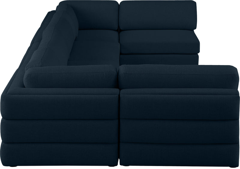 Beckham - 6 Piece Modular U-Shaped Armless Sectional