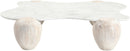Liona - Marble And Acacia Wood Coffee Table