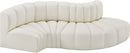 Arc - Faux Leather 4 Piece L-Shaped Modular Sofa
