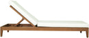 Mirella - Water Resistant Fabric Upholstered Outdoor Patio Chaise Lounge