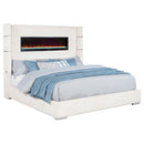 Tisdall - Upholstered Fireplace Bed