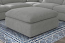 Raleigh - Boucle Upholstered Ottoman - Gray