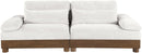 Turin - Chenille Fabric Upholstered Modular Sectional - Cream